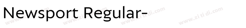Newsport Regular字体转换